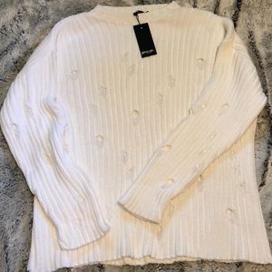 Nasty Gal distressed sweater (NWT)
